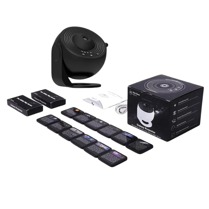 Projecteur d'étoiles 4K – Lumière galactique HD 12 en 1 pour chambres d'enfants et aide au sommeil