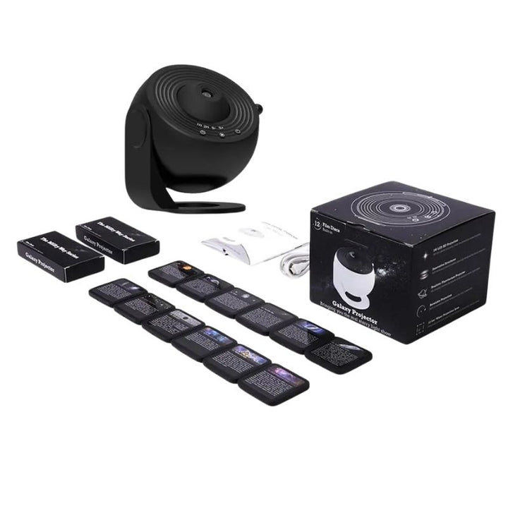Projecteur d'étoiles 4K – Lumière galactique HD 12 en 1 pour chambres d'enfants et aide au sommeil