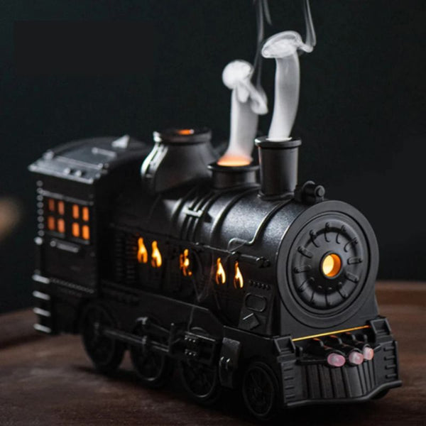 ChooChoo Breeze Train Humidifier emitting a calming mist, perfect for better sleep and relaxation