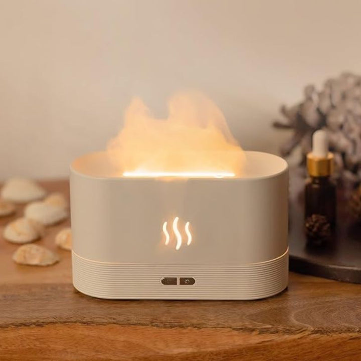 GlowMist Flammendiffusor – verbessert den Schlaf und schafft eine ruhige Atmosphäre