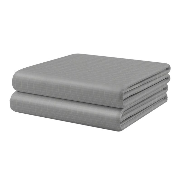 Grey organic and therapeutic grounding fitted sheet - Restora Dream