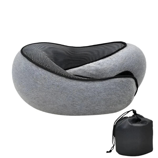 Grey comfy and supportive travel neck pillow - Restora Dream