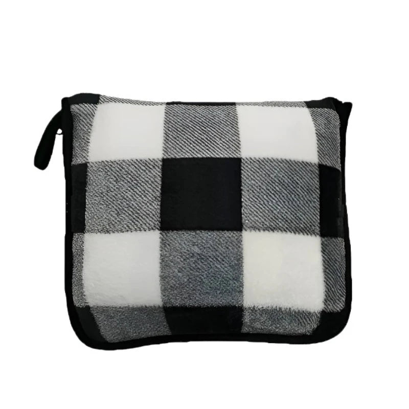 Checkered Premium compact travel blanket - Restora Dream