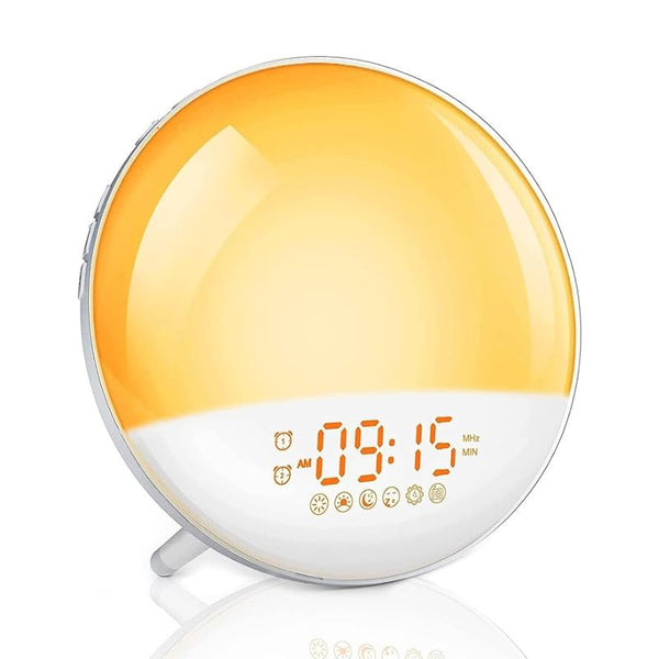 Smart wake-up light clock: start your day refreshed and relaxed