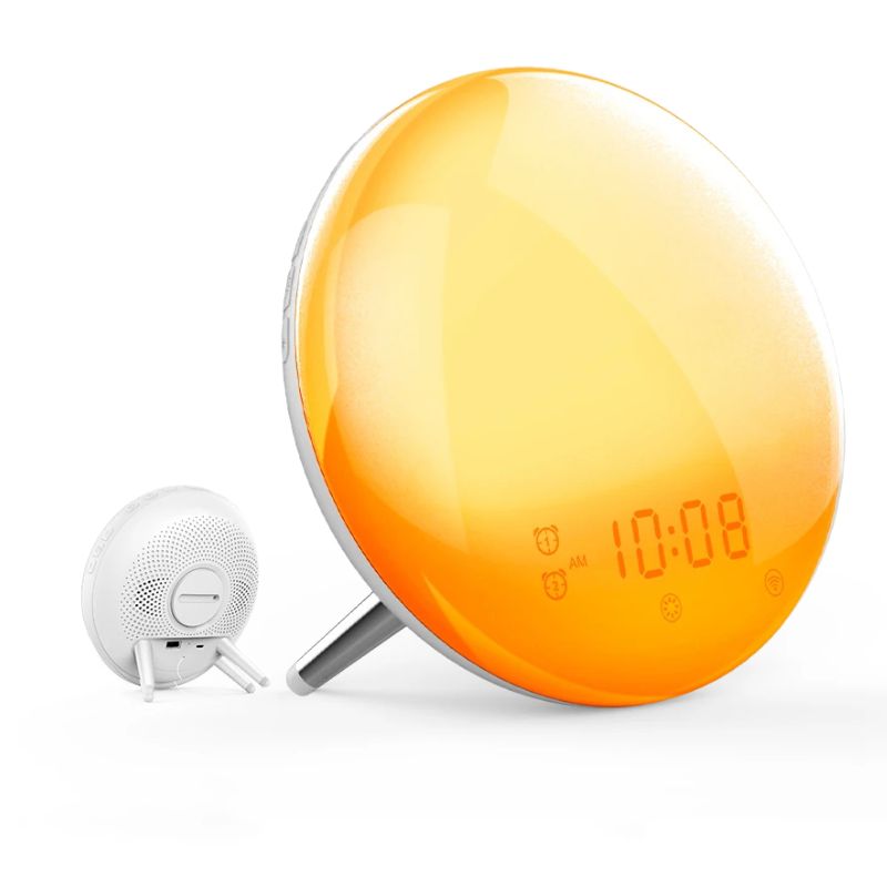 Smart wake-up light clock: start your day refreshed and relaxed