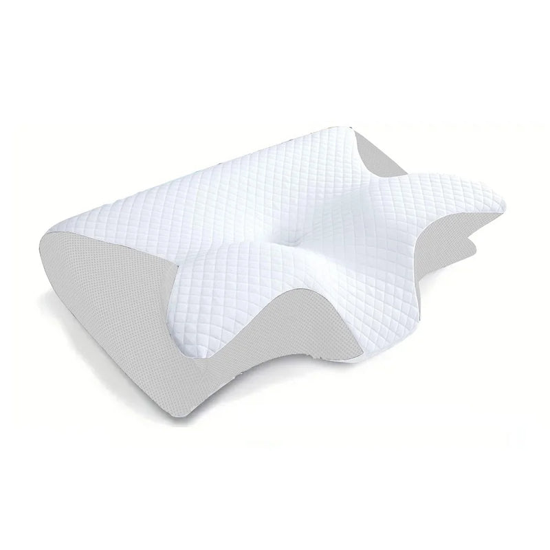 Contour design of memory foam pillow for optimal neck alignment