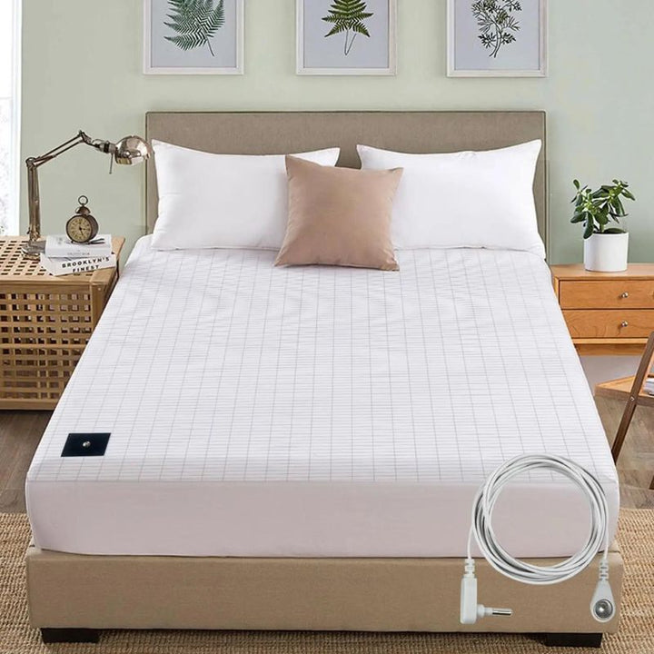 White bedding organic and therapeutic grounding fitted sheet - Restora Dream