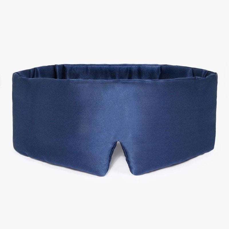 Navy luxurious and dreamy silk sleep mask - Restora Dream