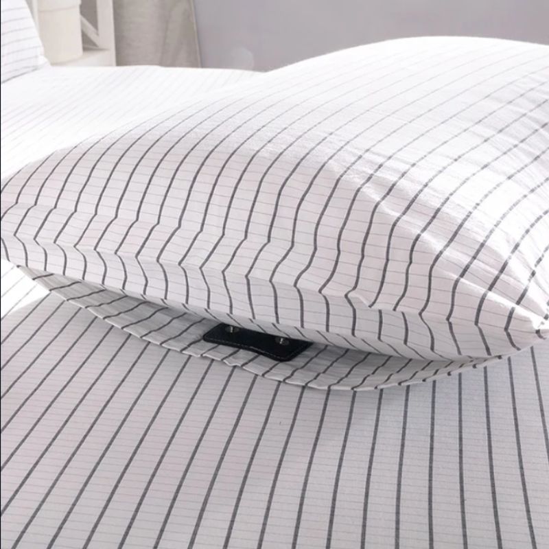 Small stripes organic grounding pillowcase - Restora Dream