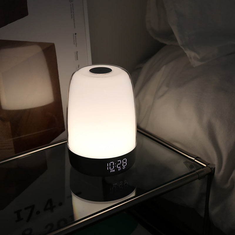 Sunrise alarm clock for a natural wake-up and peaceful sleep